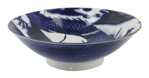 Tokyo Design Studio - Japonism Dragon - Menbachi Kom - Blauw - 1600ml - 25.2x7.7cm