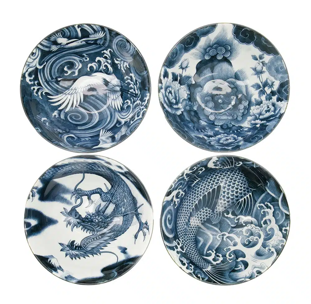 Ramenkom Set van 4 - Tokyo Design Studio Japonism - Zwart 1000ml - 17.8x8.8cm - Afbeelding 2
