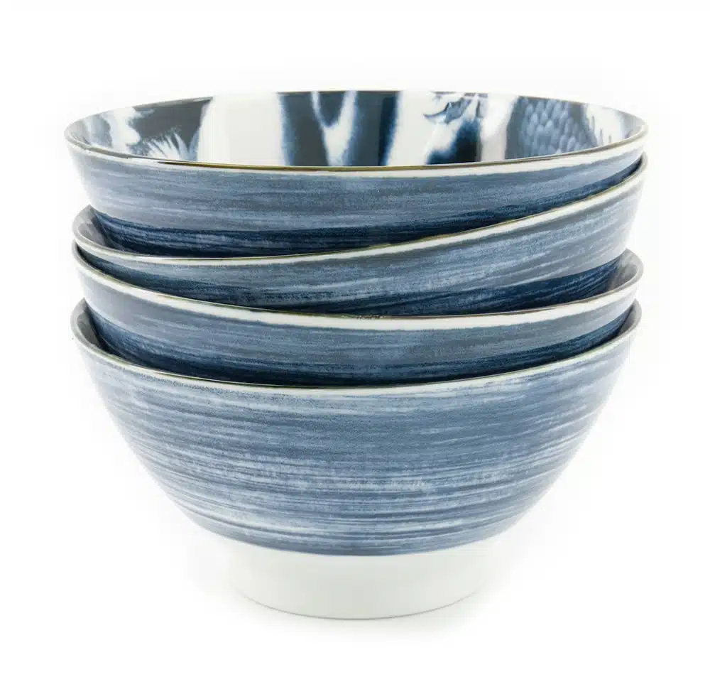 Ramenkom Set van 4 - Tokyo Design Studio Japonism - Zwart 1000ml - 17.8x8.8cm - Afbeelding 3