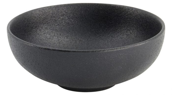 Yuzu Black Round Bowl 11.1x4.4cm 180ml