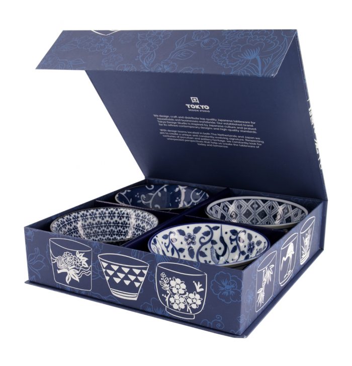 Tokyo Design Studio - Mixed Bowls - Tayokommen Set - 4 Stuks - 15x7cm - 550ml - Afbeelding 2
