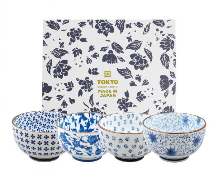 Tokyo Design Studio - Mixed Bowls - Kommen Set - 4 Stuks - 550ml