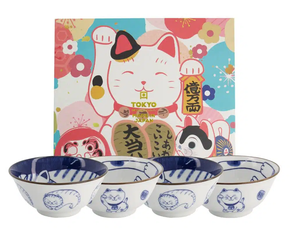 Japanse keramieken kommen - Tokyo Design Studio - 4-delig - 500ml - 15x7cm