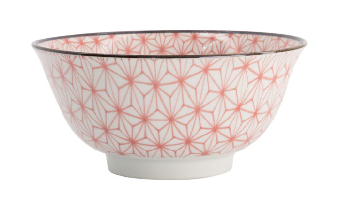 Tokyo Design Studio - Mixed Bowls - Tayo Kom - Asanoha Rood - 14.8×6.8cm 550ml - Afbeelding 2