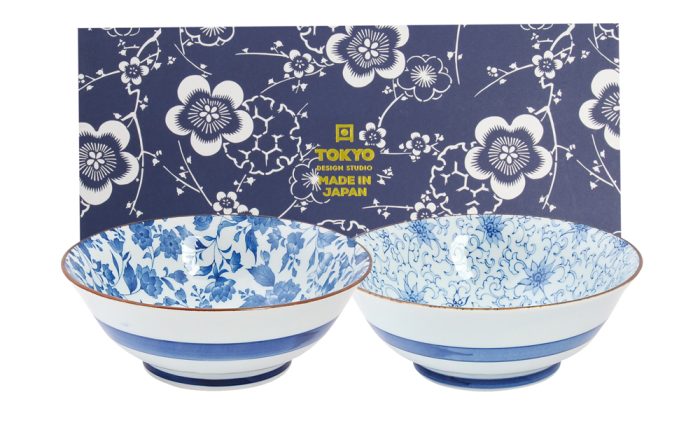 Tokyo Design Studio – Mixed Bowls – Kommenset - 2 Stuk - Geschenkdoos – 19x7.5cm – 1000ml