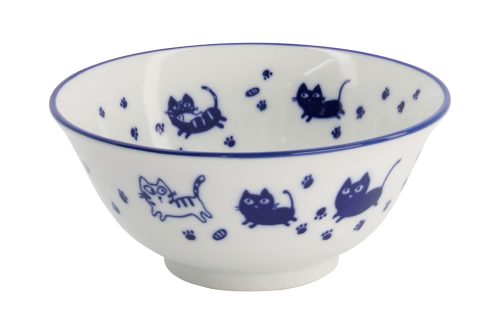 Mixed Bowls Tayo Bowl Sampo Cat Blue 14.8x6.8cm HB-1101/39 6/48