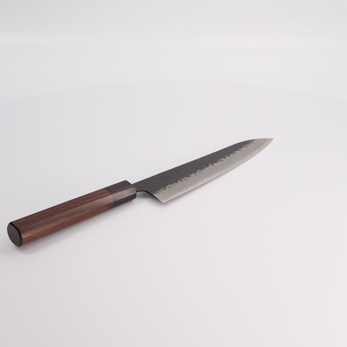 Ishizuchi Roestvrijstalen Mes - Aogami Super Kurohada - Gyuto - Rozenhout Octagon Handvat - 21 cm - Afbeelding 2