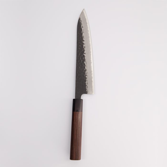 Ishizuchi Roestvrijstalen Mes - Aogami Super Kurohada - Gyuto - Rozenhout Octagon Handvat - 21 cm - Afbeelding 3