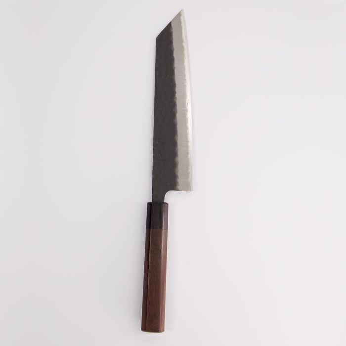 Ishizuchi Roestvrijstalen Mes - Aogami Super Kurohada - Kiritsuke - Rozenhout Octagon Handvat - 21 cm - Afbeelding 4