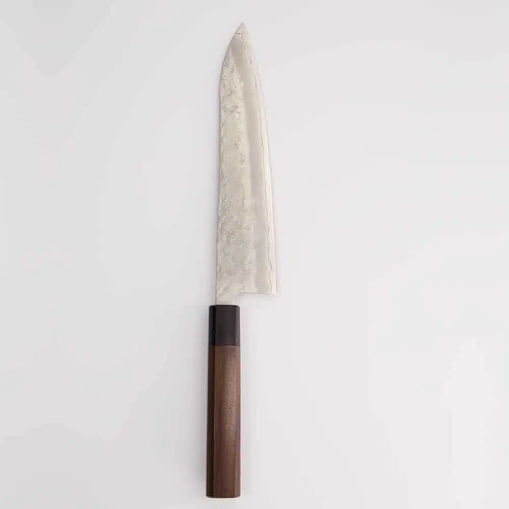 Ishizuchi Gyuto Mes - Gin3 - Nshiji - Rosewood Octagon Handle - 21 cm - Afbeelding 3