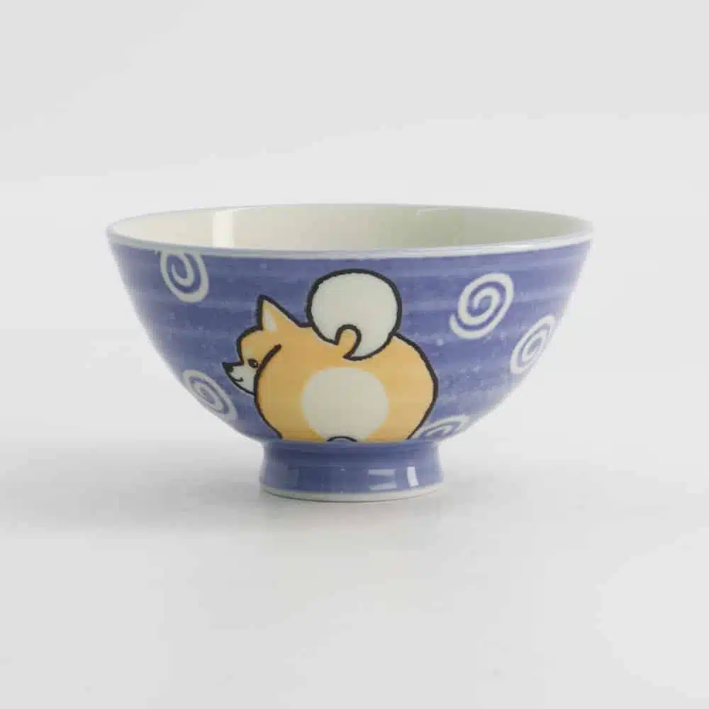 Kawaii rijstkom met Shiba hond design - Tokyo Design Studio - 350ml - 11.5x6cm - Afbeelding 3