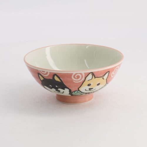 Tokyo Design Studio – Kawaii – Rijstkom – Shiba Hond – Roze – 14.5x6.5cm 500ml