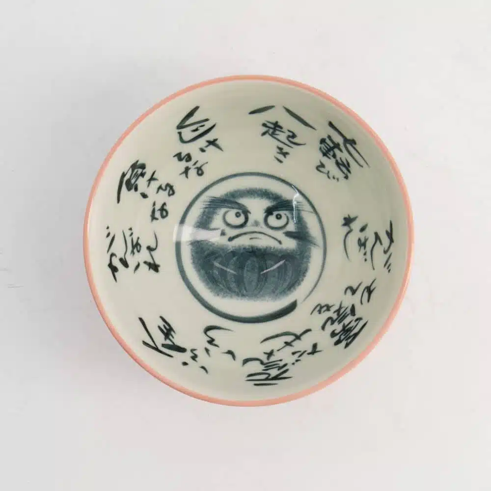 Kawaii Rijstkom Roze Daruma - Tokyo Design Studio - 300ml - 11.5x6cm - Afbeelding 3