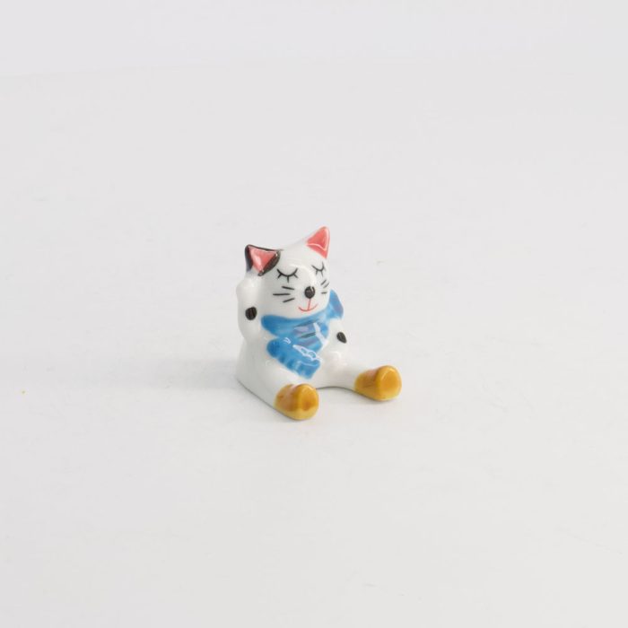 Tokyo Design Studio - Eetstokjes Houder - Kat - Wit/Blauw - Afbeelding 3