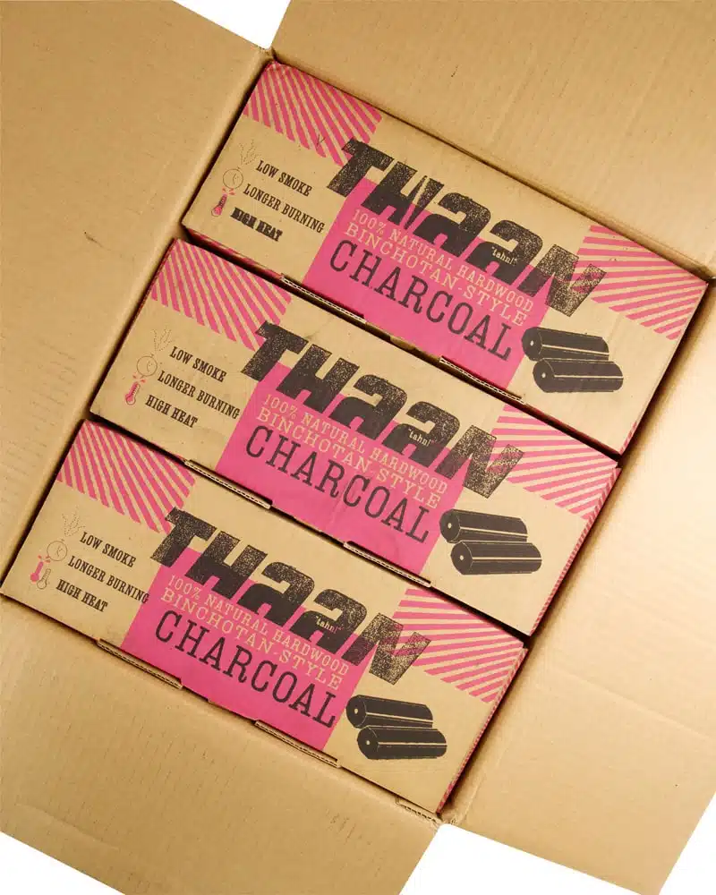 Duurzame Houtskoolbriketten Thaan - Pok Pok Box - 6 x 2.2 kg - Afbeelding 2