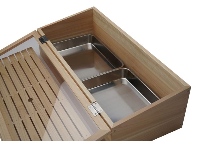 Tokyo Design Studio Houten Presentatie Doos Met Deksel 69.2x29.5x20.cm - Afbeelding 5