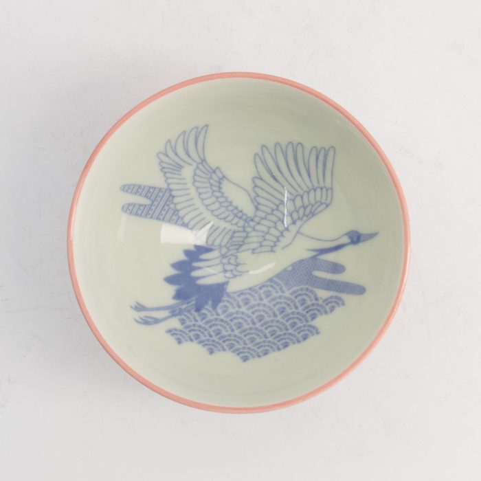 Tokyo Design Studio- Kawaii- Rijstkom -Kraanvogel - 11.5x6cm  300ml- Rood - Afbeelding 4