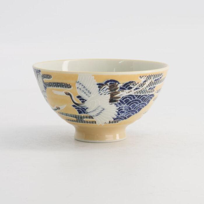 Tokyo Design Studio- Kawaii- Rijstkom -Kraanvogel-  11.5x6cm  300ml -Geel