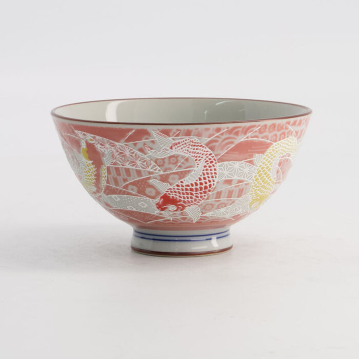 Tokyo Design Studio -Kawaii -Rijstkom- Karper- 11.5x6cm 300ml- Rood