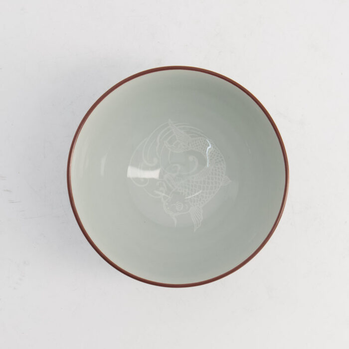 Tokyo Design Studio -Kawaii -Rijstkom- Karper- 11.5x6cm 300ml- Rood - Afbeelding 2
