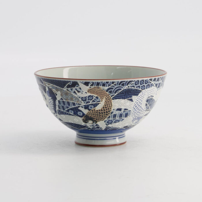 Tokyo Design Studio- Kawaii- Rijstkom- Karper -11.5x6cm 300ml -Blauw