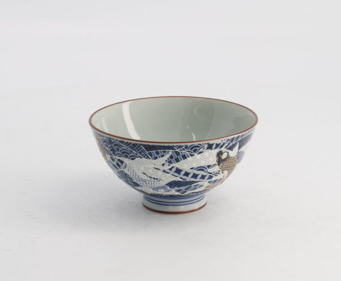Tokyo Design Studio- Kawaii- Rijstkom- Karper -11.5x6cm 300ml -Blauw - Afbeelding 4