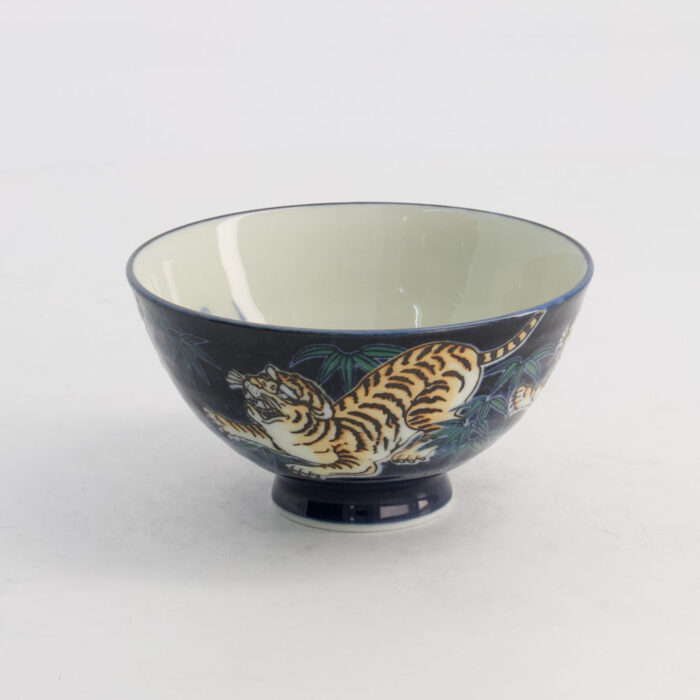 Tokyo Design Studio Kawaii Rijstkom Tijger 11.5x6cm 300ml Blauw - Afbeelding 4
