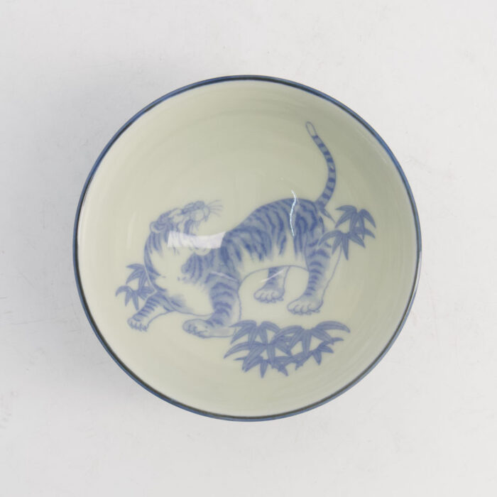 Tokyo Design Studio Kawaii Rijstkom Tijger 11.5x6cm 300ml Blauw - Afbeelding 3