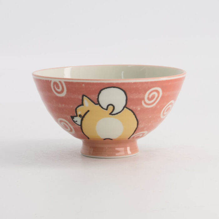 Tokyo Design Studio- Kawaii -Rijstkom -Shiba-Dog -11.5x6cm -350ml -Roze - Afbeelding 2