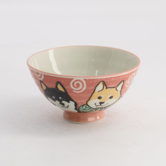 Tokyo Design Studio- Kawaii -Rijstkom -Shiba-Dog -11.5x6cm -350ml -Roze