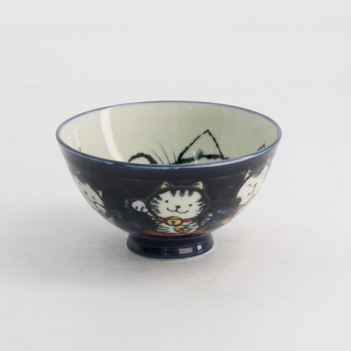 Tokyo Design Studio -Kawaii -Rijstkom- Kat Neko -11.5x6cm 300ml -Blauw