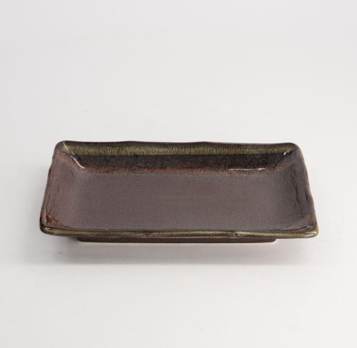 Tokyo Design Studio - Large Plates - Rechthoekig Bord - Mino Mashiko Zwart - 21x13.5x2.8cm