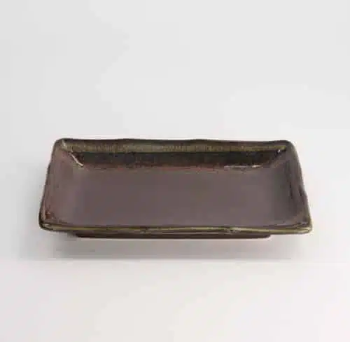 Tokyo Design Studio - Large Plates - Rechthoekig Bord - Mino Mashiko Zwart - 21x13.5x2.8cm