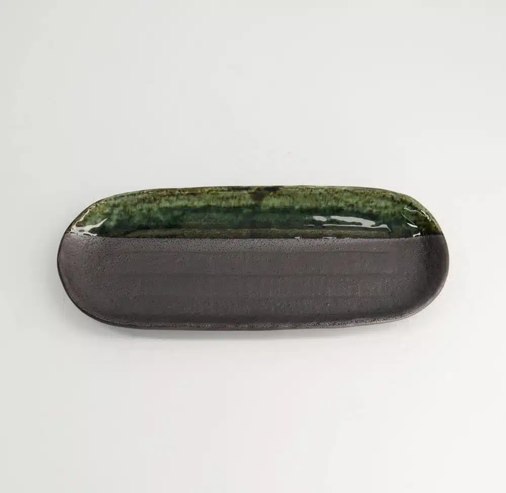 Groot Ovaal Bord - Tokyo Design Studio - Yuzukuru Nuriwake - 28.5x11.5x2.3cm - Afbeelding 2
