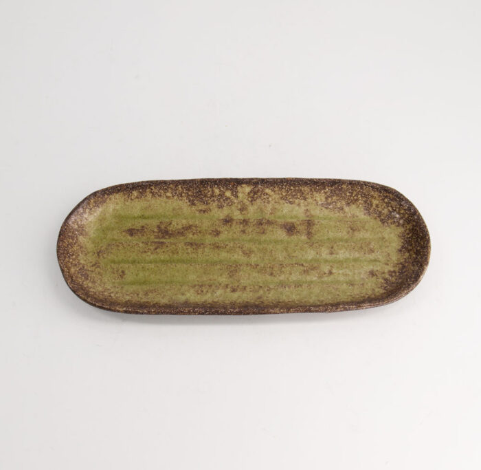 Groot Ovaal Bord - Tokyo Design Studio - Chakogashi - Groen - 28.5x11.5x2.3cm - Afbeelding 2