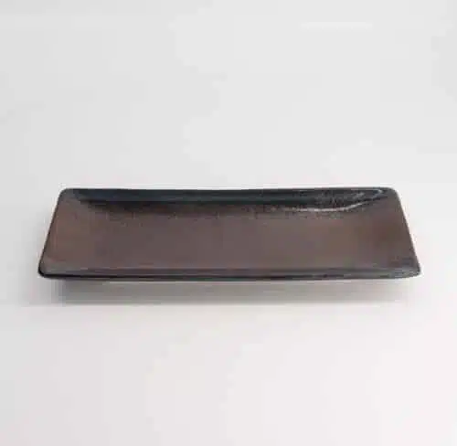 Tokyo Design Studio - Large Plates - Rechthoekig Bord - Masiko Kinyo - Zwart - 28.5x12.5x2.5cm