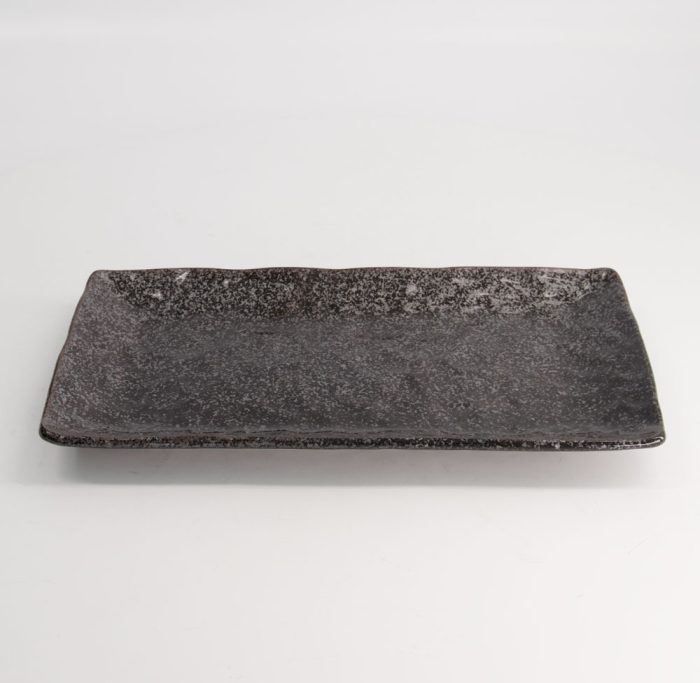 Tokyo Design Studio - Large Plates - Rechthoekig Bord - Kuroyuteki - Zwart - 28.5x12.5x2.5cm