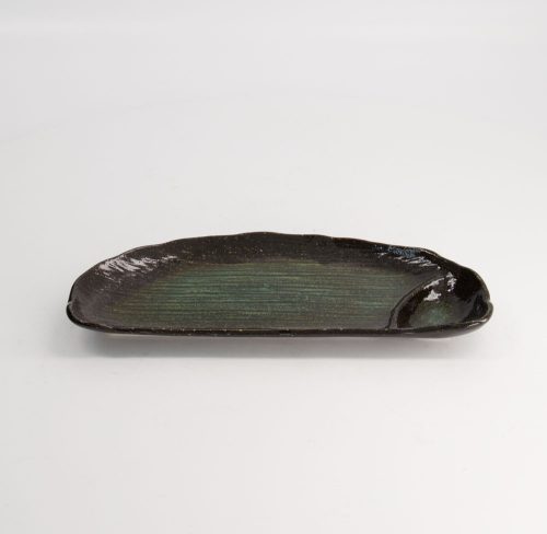 Tokyo Design Studio - Large Plates - Rechthoekig Bord - Kuro Suisho - Groen - 27.5x12x2.5cm