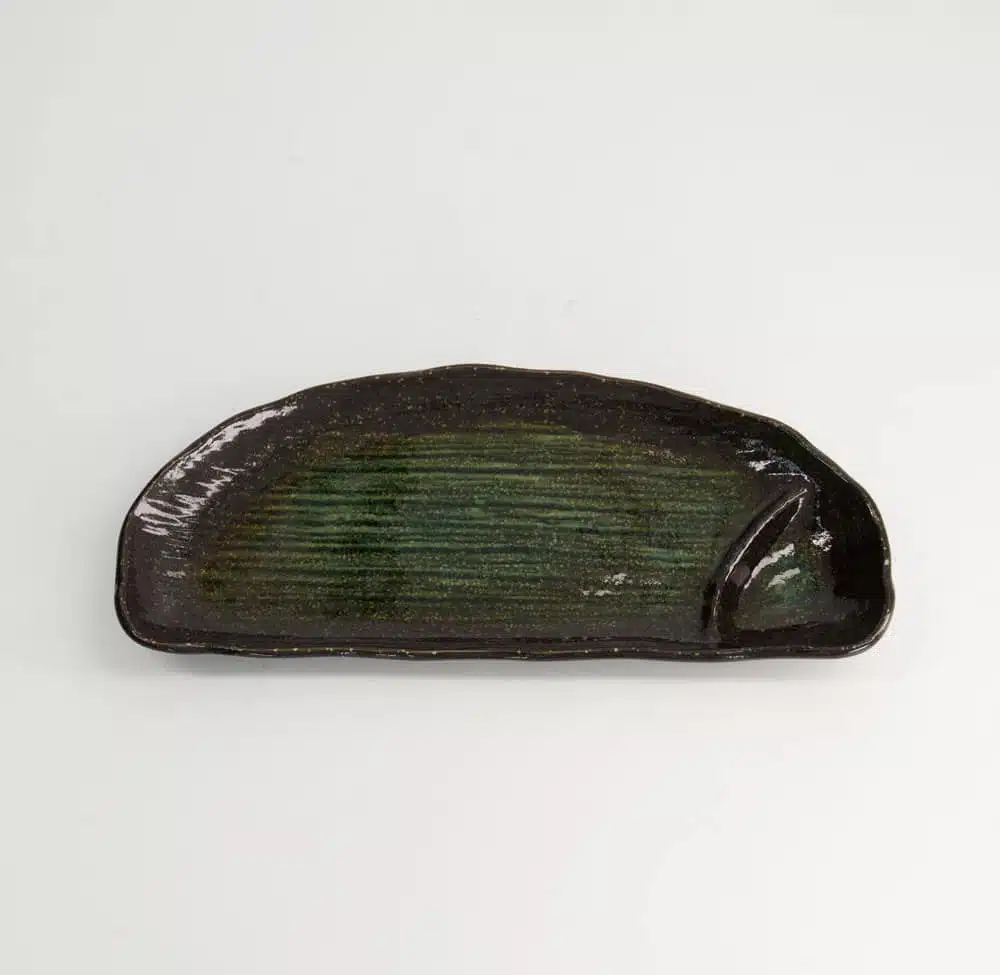 Rechthoekig Bord Kuro Suisho - Tokyo Design Studio - Groen - 27.5x12x2.5cm - Afbeelding 2