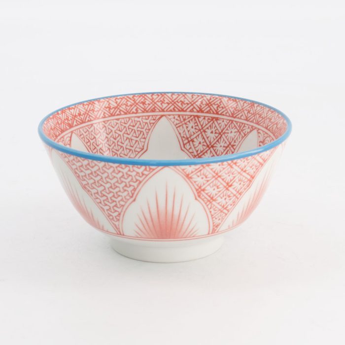 Tokyo Design Studio - Lily Flower - Rijstkom - Rood - 13.5x6.8cm - 300ml