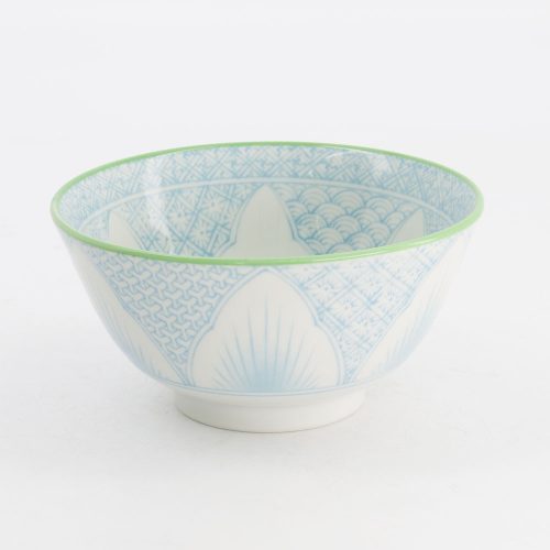 Tokyo Design Studio - Lily Flower - Rijstkom - Lichtblauw - 13.5x6.8cm - 300ml