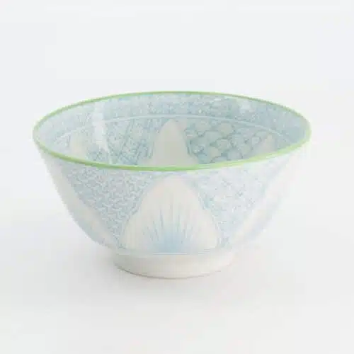 Tokyo Design Studio - Lily Flower - Rijstkom - Lichtblauw - 13.5x6.8cm - 300ml