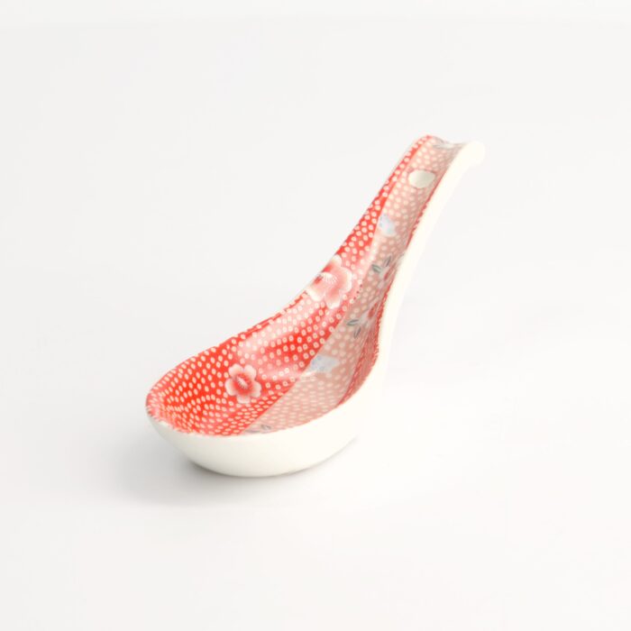 Kawaii bloemen lepel - Tokyo Design Studio - Rood 13.8x4.8cm - Afbeelding 2