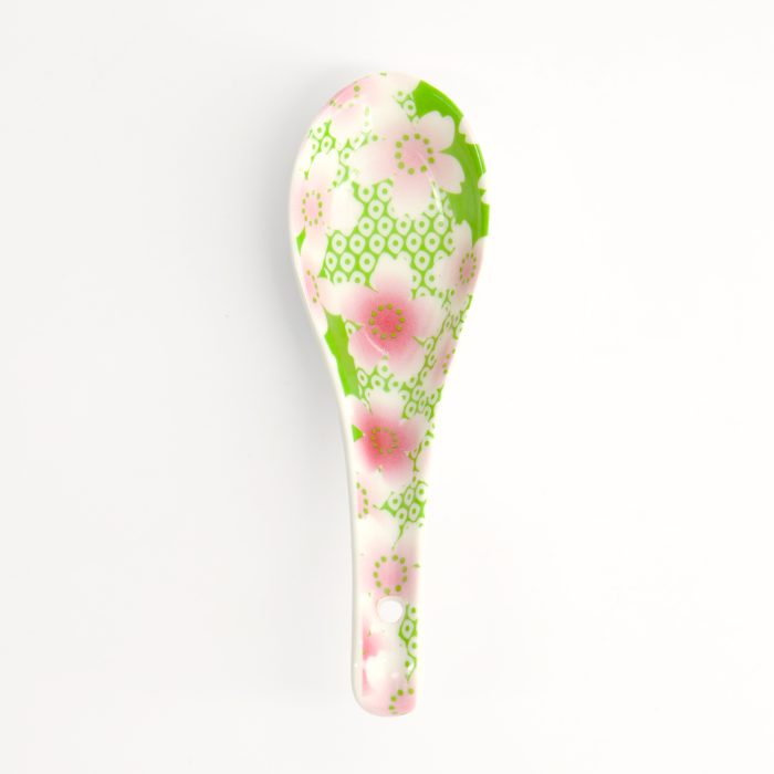 Tokyo Design Studio- Kawaii- Bloemen Lepel - Groen 13.8x4.8cm