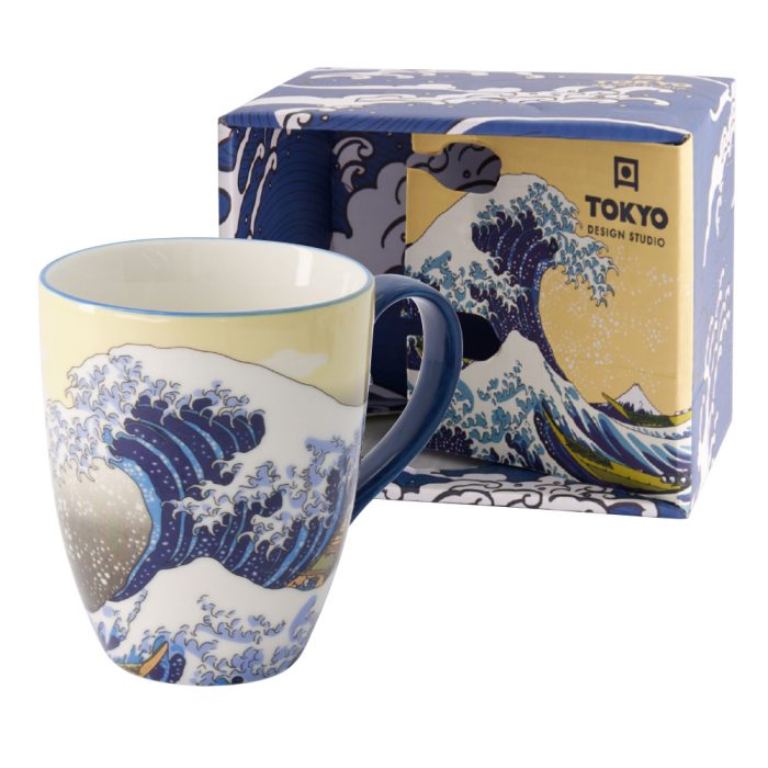 Tokyo Design Studio - Kawaii Hokusai- Mok Met Giftbox - 8.5x10.2cm 380ml