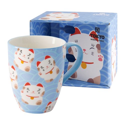 Tokyo Design Studio - Kawaii Lucky Cat - Mok Met Giftbox - 8.5x10.2cm 380ml