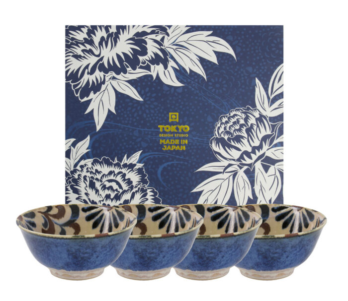 Tokyo Design Studio Kommen Cadeau Set 14.8x6.8cm 550ml 4pcs Kariyushi