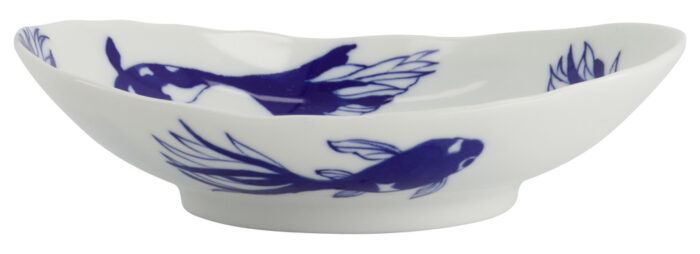 Japans porseleinen bord - Tokyo Design Studio Goudvis - 16x14x4cm - Afbeelding 2