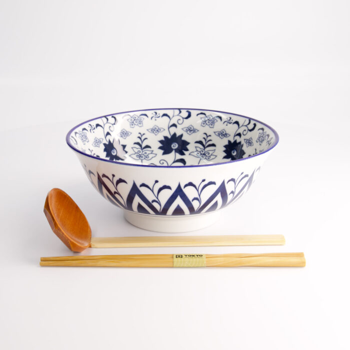Tokyo Design Studio - Tokyo Blue - Botan - Ramenkom - Geschenkset - 3 stuks - 1300 ml - Afbeelding 4
