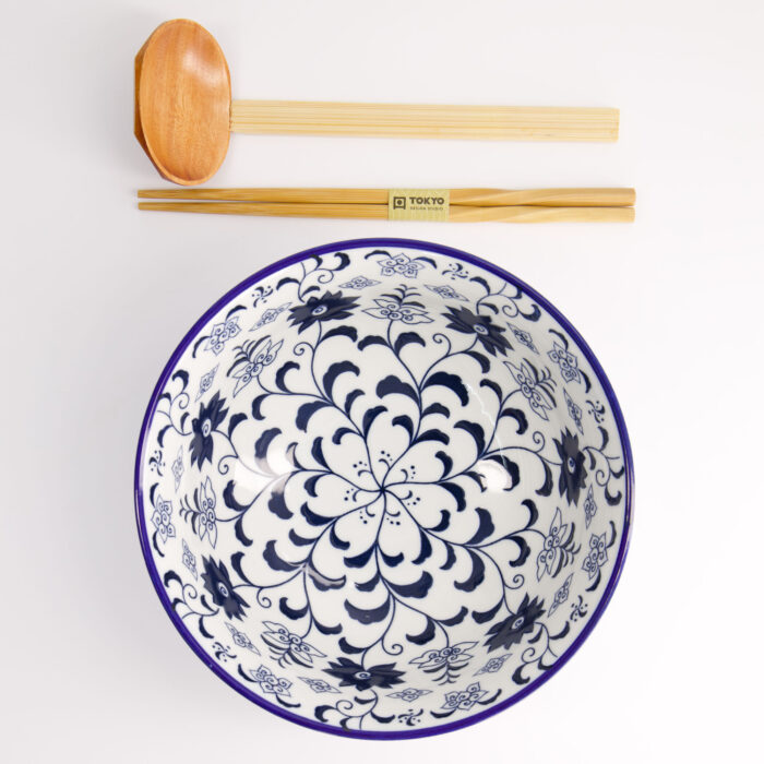Tokyo Design Studio - Tokyo Blue - Botan - Ramenkom - Geschenkset - 3 stuks - 1300 ml - Afbeelding 5